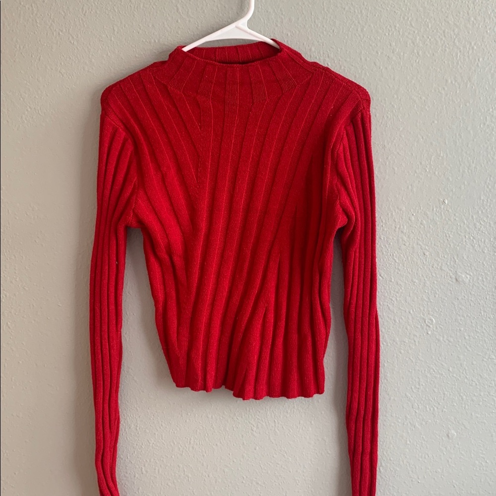 Forever 21 cherry red sweater